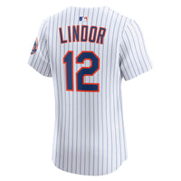 Francisco Lindor New York Mets Baseball Jersey, White Elite Sportswear Jersey Shirt, Lightweight Breathable Athletic Jersey, Casual Gift for Men