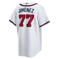 Joe Jiménez Atlanta Braves Baseball Jersey, White Replica Sportswear Jersey Shirt, Lightweight Breathable Athletic Jersey, Casual Gift for Men