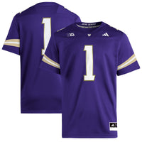 Washington Huskies Football Jersey, Purple Sportswear Jersey Shirt, Lightweight Breathable Athletic Jersey, Casual Gift for Men, Style 202538853
