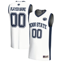 Penn State Nittany Lions Basketball Jersey, White Fashion Sportswear Jersey Shirt, Sleeveless Athletic Tank Jersey, Casual Gift for Men
