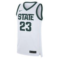 Michigan State Spartans Basketball Jersey, White Replica Sportswear Jersey Shirt, Sleeveless Athletic Tank Jersey, Casual Gift for Men