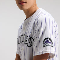 Colorado Rockies Baseball Jersey, White Sportswear Jersey Shirt, Lightweight Breathable Athletic Jersey, Casual Gift for Men, Style 201933402