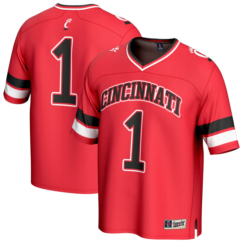 Cincinnati Bearcats Football Jersey, Red Sportswear Jersey Shirt, Lightweight Breathable Athletic Jersey, Casual Gift for Men, Style 202220771