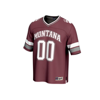Montana Grizzlies Football Jersey, Maroon Fashion Sportswear Jersey Shirt, Lightweight Breathable Athletic Jersey, Casual Gift for Men
