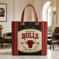 CHI Heritage Crest - Vintage Bulls Tote in Red and Cream