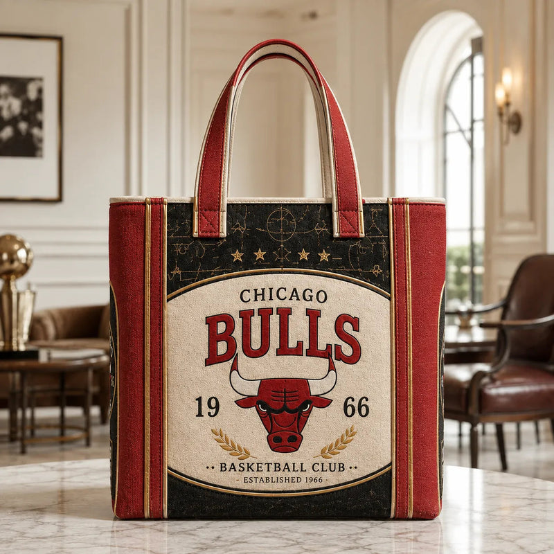 CHI Heritage Crest - Vintage Bulls Tote in Red and Cream