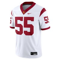 USC Trojans Football Jersey, White Game Limited Away Sportswear Jersey Shirt, Lightweight Breathable Athletic Jersey, Casual Gift for Men