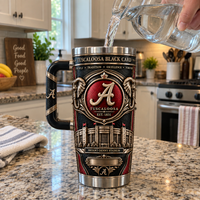 ALA Black Card - Crimson Crest and Bronze Relief Tumbler