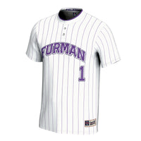 Furman Paladins Softball Jersey, White Fashion Lightweight Sportswear Jersey Shirt, Lightweight Breathable Athletic Jersey, Casual Gift for Men