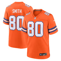 Rod Smith Denver Broncos Football Jersey, Orange Game Sportswear Jersey Shirt, Lightweight Breathable Athletic Jersey, Casual Gift for Men