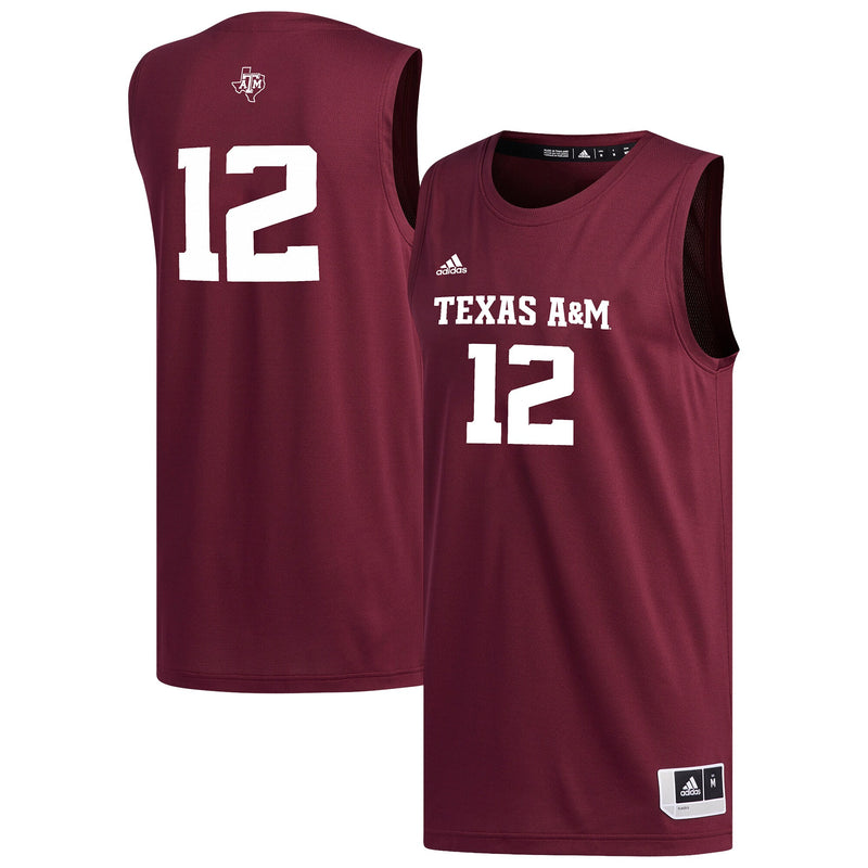 Texas A&M Aggies Basketball Jersey, Maroon Replica Sportswear Jersey Shirt, Sleeveless Athletic Tank Jersey, Casual Gift for Men