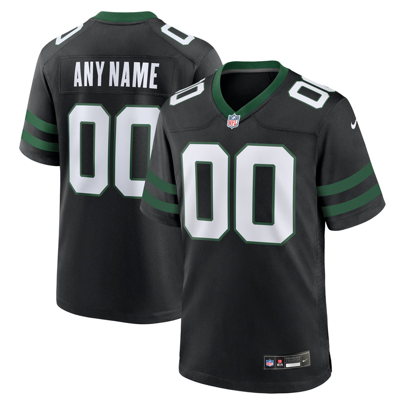 New York Jets Football Jersey, Black Game Alternate Sportswear Jersey Shirt, Lightweight Breathable Athletic Jersey, Casual Gift for Men