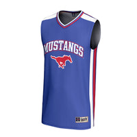 SMU Mustangs Basketball Jersey, Royal Sportswear Jersey Shirt, Sleeveless Athletic Tank Jersey, Casual Gift for Men