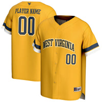 West Virginia Mountaineers Baseball Jersey, Sportswear Jersey Shirt, Lightweight Athletic Jersey, Casual Gift for Men, Style 202495555