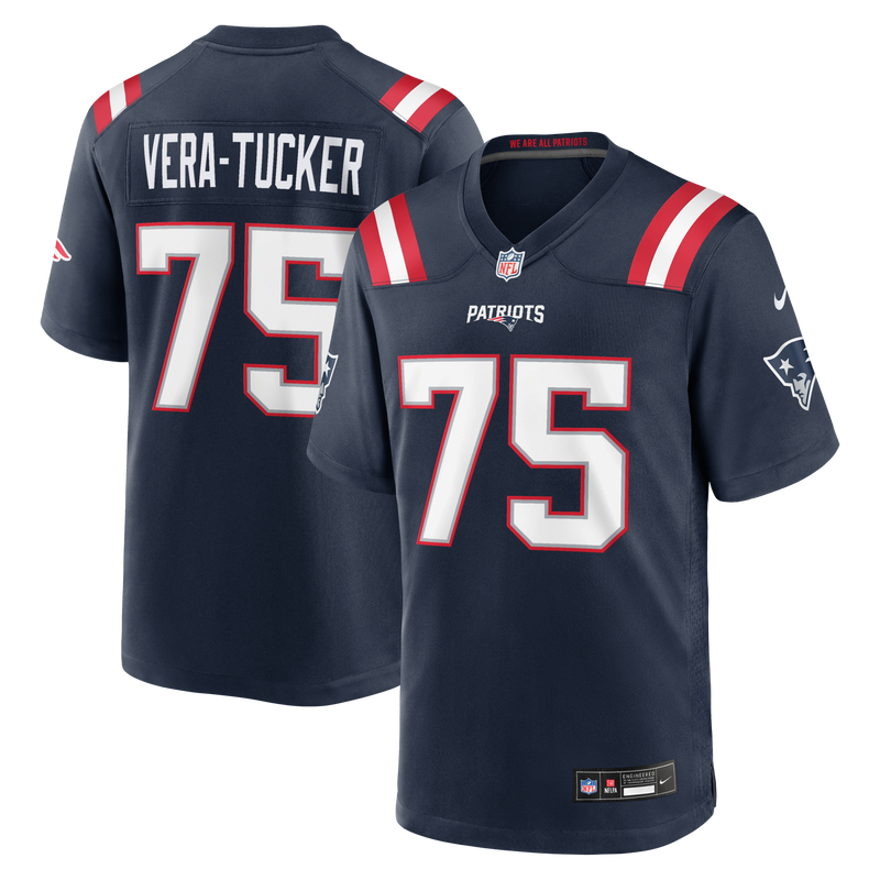 Alijah Vera-Tucker New England Patriots Football Jersey, Sportswear Jersey Shirt, Lightweight Breathable Athletic Jersey, Casual Gift for Men