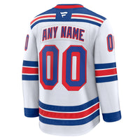 New York Rangers Hockey Jersey, White Premium Sportswear Jersey Shirt, Long Sleeve Hockey Sweater Jersey, Casual Gift for Men, Style 202055717