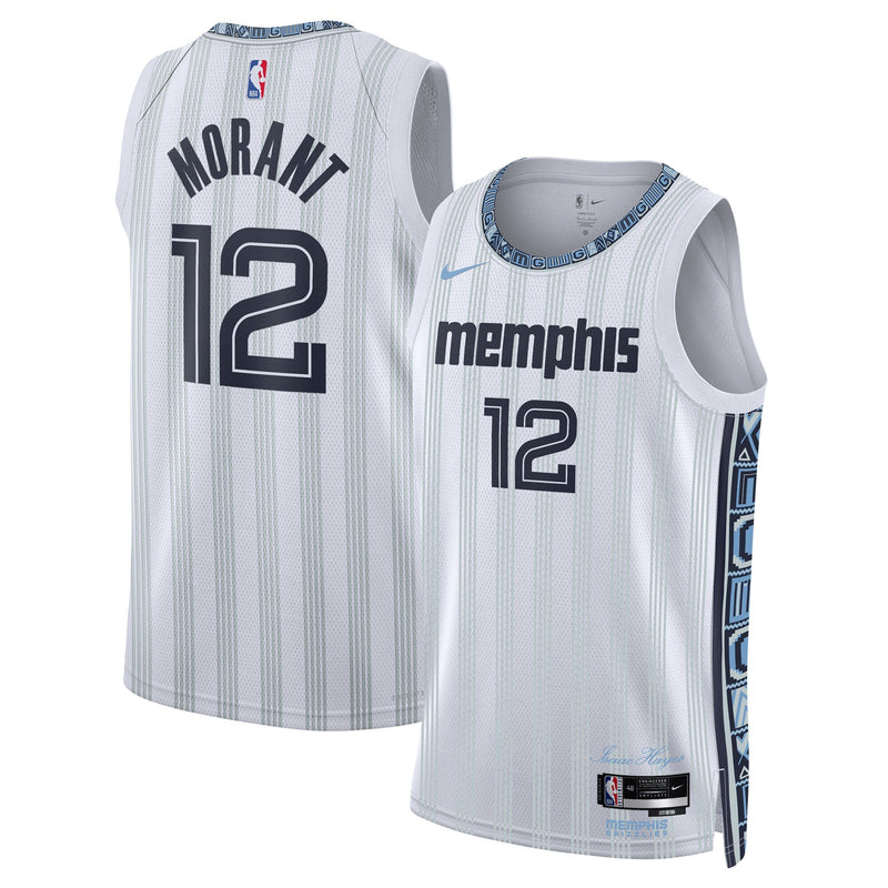 Ja Morant Memphis Grizzlies Basketball Jersey, Gray Swingman Sportswear Jersey Shirt, Sleeveless Athletic Tank Jersey, Casual Gift for Men