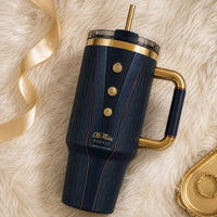 MISS Tailored - Navy Crest and Gold Trim Tumbler