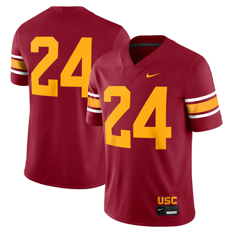 USC Trojans Football Jersey, Cardinal Game Alternate Sportswear Jersey Shirt, Lightweight Breathable Athletic Jersey, Casual Gift for Men