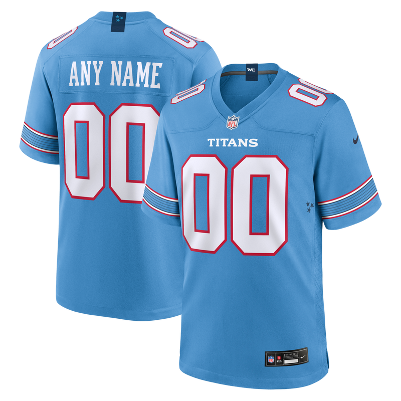 Tennessee Titans Football Jersey, Blue Game Sportswear Jersey Shirt, Lightweight Breathable Athletic Jersey, Casual Gift for Men