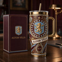 AVL 1874 - Claret and Blue Heritage Crest Tumbler