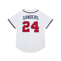 Deion Sanders Atlanta Braves Baseball Jersey, White Sportswear Jersey Shirt, Lightweight Breathable Athletic Jersey, Casual Gift for Men