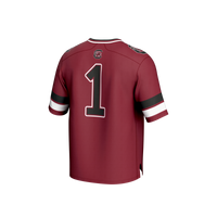 Garnet Football Jersey, Fashion Lightweight Sportswear Jersey Shirt, Lightweight Breathable Athletic Jersey, Casual Gift for Men