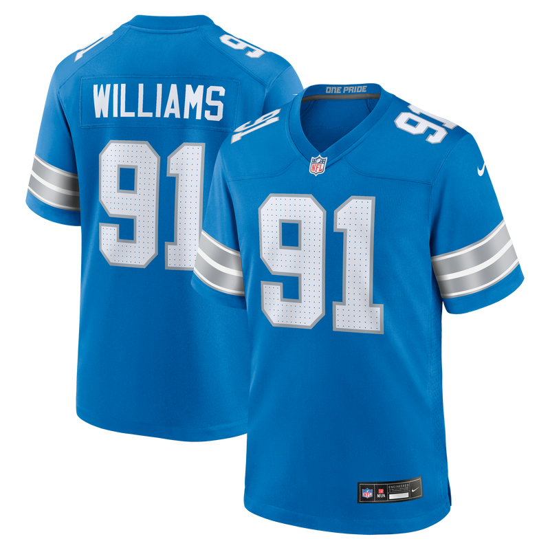 Tyleik Williams Detroit Lions Football Jersey, Sportswear Jersey Shirt, Lightweight Athletic Jersey, Casual Gift for Men, Style 203256655