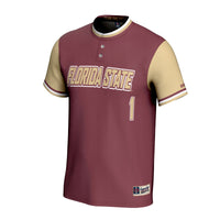 Florida State Seminoles Softball Jersey, Garnet Fashion Sportswear Jersey Shirt, Lightweight Breathable Athletic Jersey, Casual Gift for Men