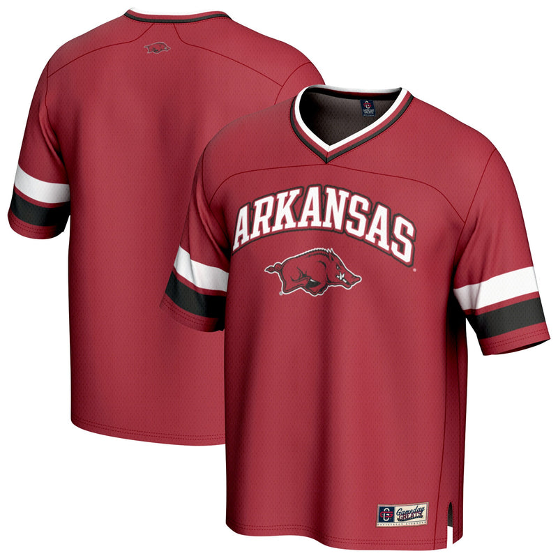 Arkansas Razorbacks Spirit Football Jersey, Cardinal Sportswear Jersey Shirt, Lightweight Breathable Athletic Jersey, Casual Gift for Men