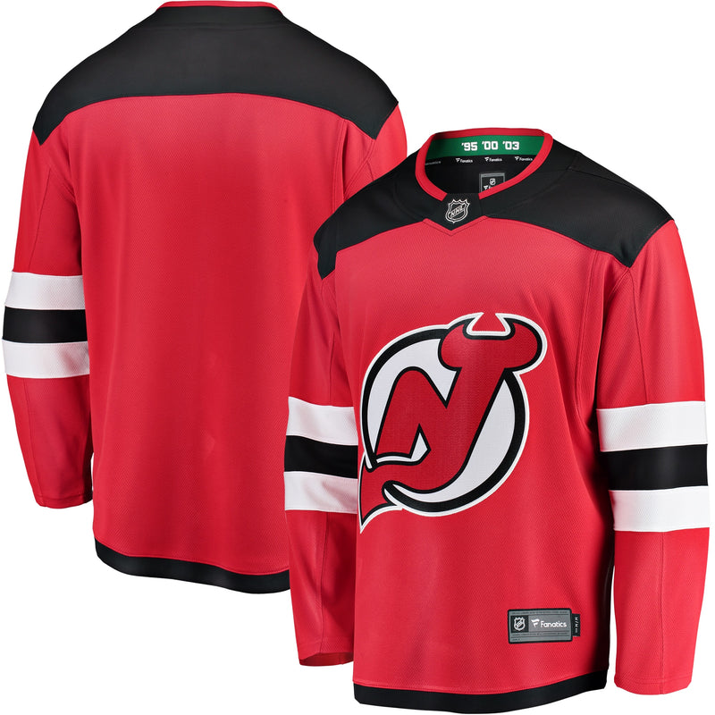 New Jersey Devils Hockey Jersey, Red Breakaway Sportswear Jersey Shirt, Long Sleeve Hockey Sweater Jersey, Casual Gift for Men, Style 2793238