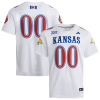 Kansas Jayhawks Football Jersey, White Sportswear Jersey Shirt, Lightweight Breathable Athletic Jersey, Casual Gift for Men, Style 202538872