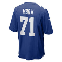 Marcus Mbow New York Giants Football Jersey, Royal Game Sportswear Jersey Shirt, Lightweight Breathable Athletic Jersey, Casual Gift for Men