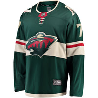 Brock Faber Minnesota Wild Hockey Jersey, Green Breakaway Home Sportswear Jersey Shirt, Long Sleeve Hockey Sweater Jersey, Casual Gift for Men
