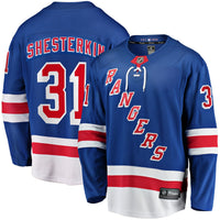 Igor Shesterkin New York Rangers Hockey Jersey, Blue Breakaway Sportswear Jersey Shirt, Long Sleeve Hockey Sweater Jersey, Casual Gift for Men