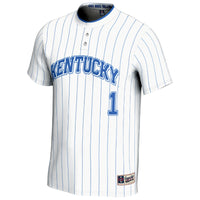 Kentucky Wildcats Softball Jersey, White Fashion Sportswear Jersey Shirt, Lightweight Breathable Athletic Jersey, Casual Gift for Men