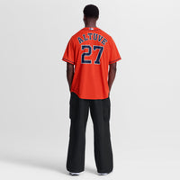 Jose Altuve Houston Astros Baseball Jersey, Orange Replica Sportswear Jersey Shirt, Lightweight Breathable Athletic Jersey, Casual Gift for Men