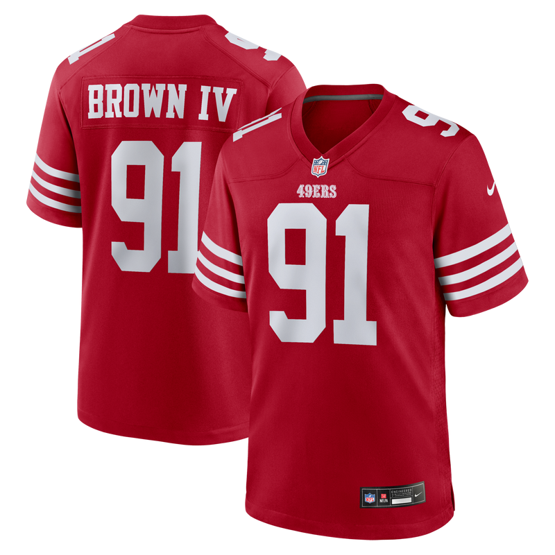 Earnest Brown IV San Francisco 49ers Football Jersey, Sportswear Jersey Shirt, Lightweight Breathable Athletic Jersey, Casual Gift for Men