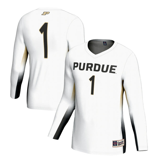 #1 Purdue Boilermakers Lightweight Volleyball Jersey - White