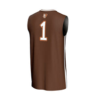 Bowling Green St. Falcons Basketball Jersey, Brown Fashion Sportswear Jersey Shirt, Sleeveless Athletic Tank Jersey, Casual Gift for Men