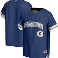 Georgetown Hoyas Baseball Jersey, Navy Sportswear Jersey Shirt, Lightweight Breathable Athletic Jersey, Casual Gift for Men
