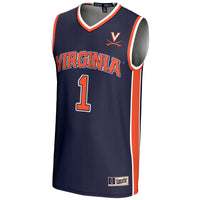 Virginia Cavaliers Basketball Jersey, Navy Lightweight Sportswear Jersey Shirt, Sleeveless Athletic Tank Jersey, Casual Gift for Men