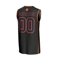 Clemson Tigers Basketball Jersey, Black Fashion Lightweight Sportswear Jersey Shirt, Sleeveless Athletic Tank Jersey, Casual Gift for Men