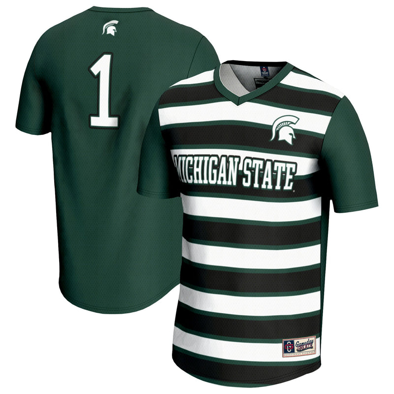 Michigan State Spartans Soccer Jersey, Sportswear Jersey Shirt, Lightweight Breathable Athletic Jersey, Casual Gift for Men, Style 203152714
