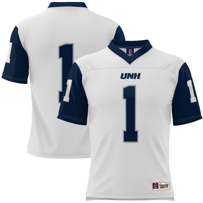 New Hampshire Wildcats Football Jersey, White Sportswear Jersey Shirt, Lightweight Breathable Athletic Jersey, Casual Gift for Men