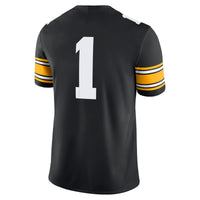 Iowa Hawkeyes Football Jersey, Black Game Sportswear Jersey Shirt, Lightweight Breathable Athletic Jersey, Casual Gift for Men, Style 200894065