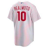 JT Realmuto Philadelphia Phillies Baseball Jersey, White Sportswear Jersey Shirt, Lightweight Breathable Athletic Jersey, Casual Gift for Men