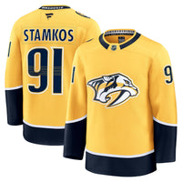 Steven Stamkos Nashville Predators Hockey Jersey, Gold Premium Sportswear Jersey Shirt, Long Sleeve Hockey Sweater Jersey, Casual Gift for Men