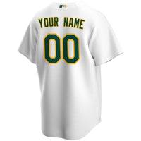 Athletics Baseball Jersey, White Replica Sportswear Jersey Shirt, Lightweight Breathable Athletic Jersey, Casual Gift for Men, Style 3811565