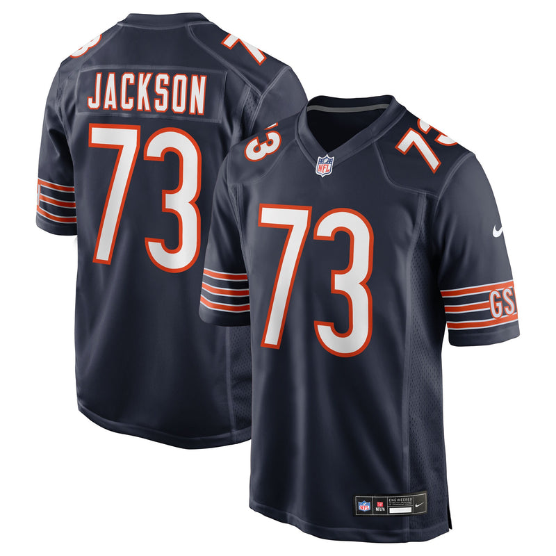 Jonah Jackson Chicago Bears Football Jersey, Navy Game Sportswear Jersey Shirt, Lightweight Breathable Athletic Jersey, Casual Gift for Men